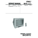 Sony KV-BM14P40 Service Manual