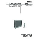 Sony KV-BM212M40 Service Manual