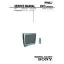 Sony KV-BM21M70 Service Manual