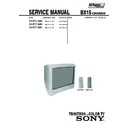 Sony KV-BT21M50 Service Manual