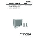 Sony KV-BT21N40 Service Manual