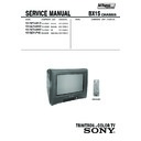 Sony KV-BZ14M10 Service Manual