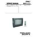 Sony KV-BZ14M40 Service Manual