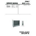 Sony KV-BZ21M50 Service Manual