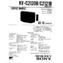 Sony KV-C2120B Service Manual