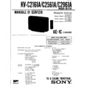 Sony KV-C2161A Service Manual