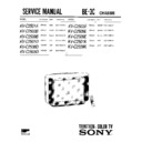 Sony KV-C2501A Service Manual
