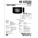 Sony KV-C2522U Service Manual
