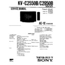 Sony KV-C2550B Service Manual