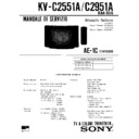 Sony KV-C2551A Service Manual