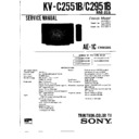 Sony KV-C2551B Service Manual