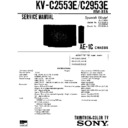 Sony KV-C2553E Service Manual