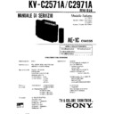 Sony KV-C2571A Service Manual