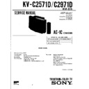 Sony KV-C2571D Service Manual