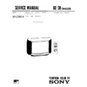 Sony KV-C2591A Service Manual