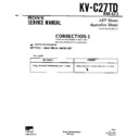 Sony KV-C27TD (serv.man2) Service Manual