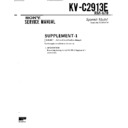 Sony KV-C2913E Service Manual
