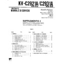 Sony KV-C2921A Service Manual