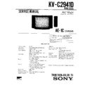 Sony KV-C2941D Service Manual