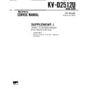 Sony KV-D2512U Service Manual