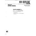 Sony KV-D2513E (serv.man2) Service Manual