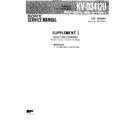 Sony KV-D3412U Service Manual