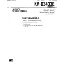Sony KV-D3433E Service Manual