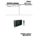 Sony KV-DB29M60 Service Manual