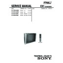 Sony KV-DB34M50 Service Manual