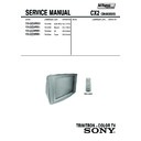 Sony KV-DZ29M30 Service Manual