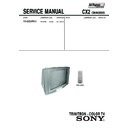 Sony KV-DZ29M50 (serv.man2) Service Manual