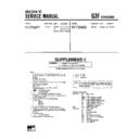 Sony KV-F25MF1 (serv.man3) Service Manual