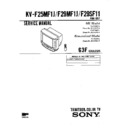 Sony KV-F25MF1J Service Manual