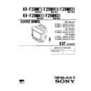 Sony KV-F29MF1 Service Manual