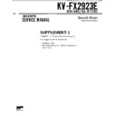 Sony KV-FX2923E (serv.man2) Service Manual
