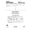 Sony KV-G21B1 (serv.man3) Service Manual