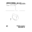 Sony KV-G21KF1 Service Manual