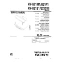 Sony KV-G21M1 Service Manual