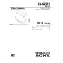 Sony KV-G25P1 Service Manual