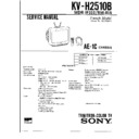 Sony KV-H2510B Service Manual