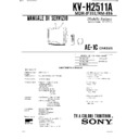 Sony KV-H2511A Service Manual