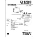 Sony KV-H2511D Service Manual