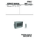 Sony KV-HA142M40 Service Manual