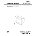 Sony KV-HF14P50 Service Manual