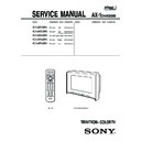 Sony KV-HR29M91 Service Manual