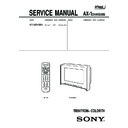Sony KV-HR32M31 Service Manual