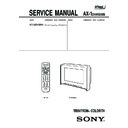 Sony KV-HR32M90 Service Manual