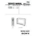 Sony KV-HR34M61 Service Manual