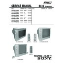 Sony KV-HW212M30 Service Manual