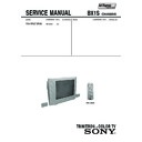Sony KV-HW213F85 Service Manual